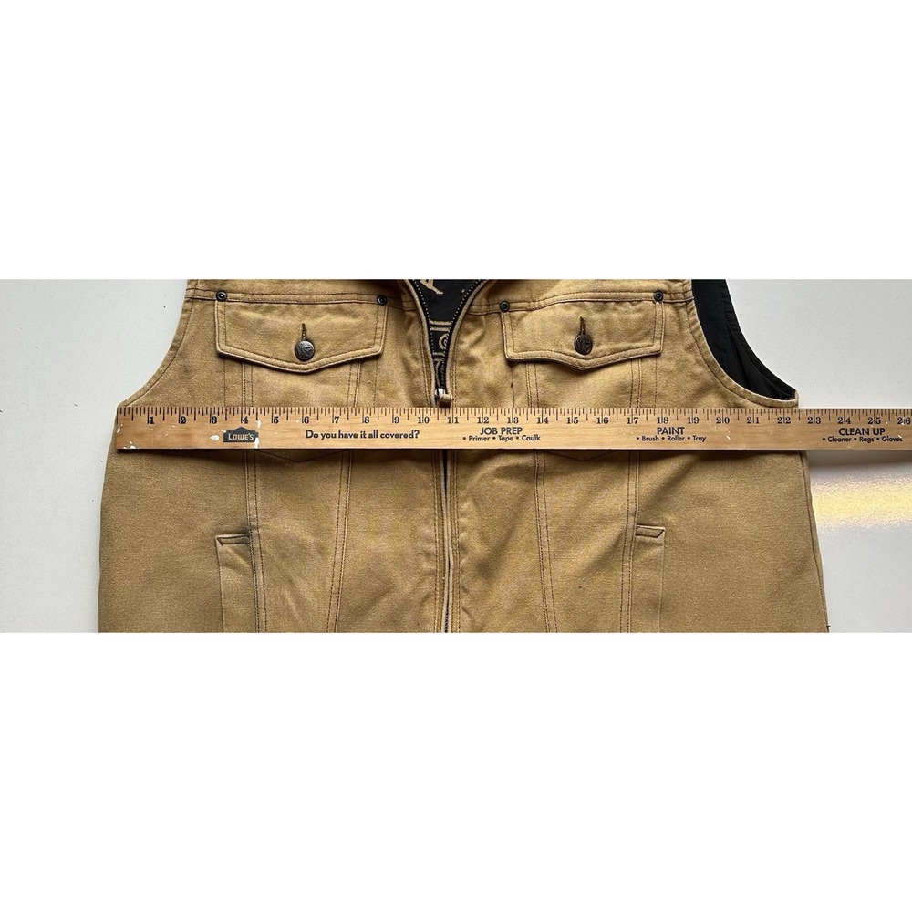 Kakadu Traders Australia Kelly Concealed Carry Vest Men L Brown Canvas - Picture 2 of 12